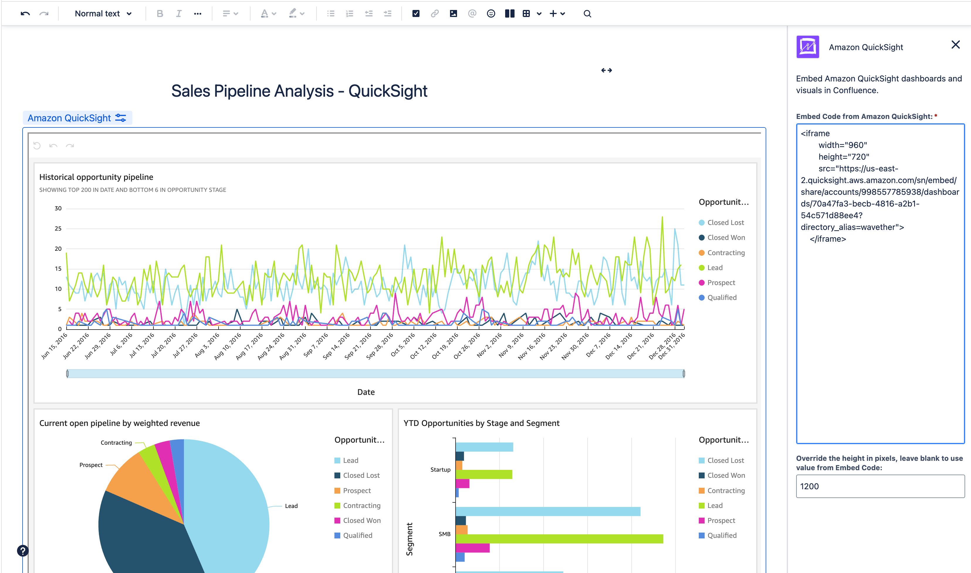 Configuring Amazon QuickSight Macro