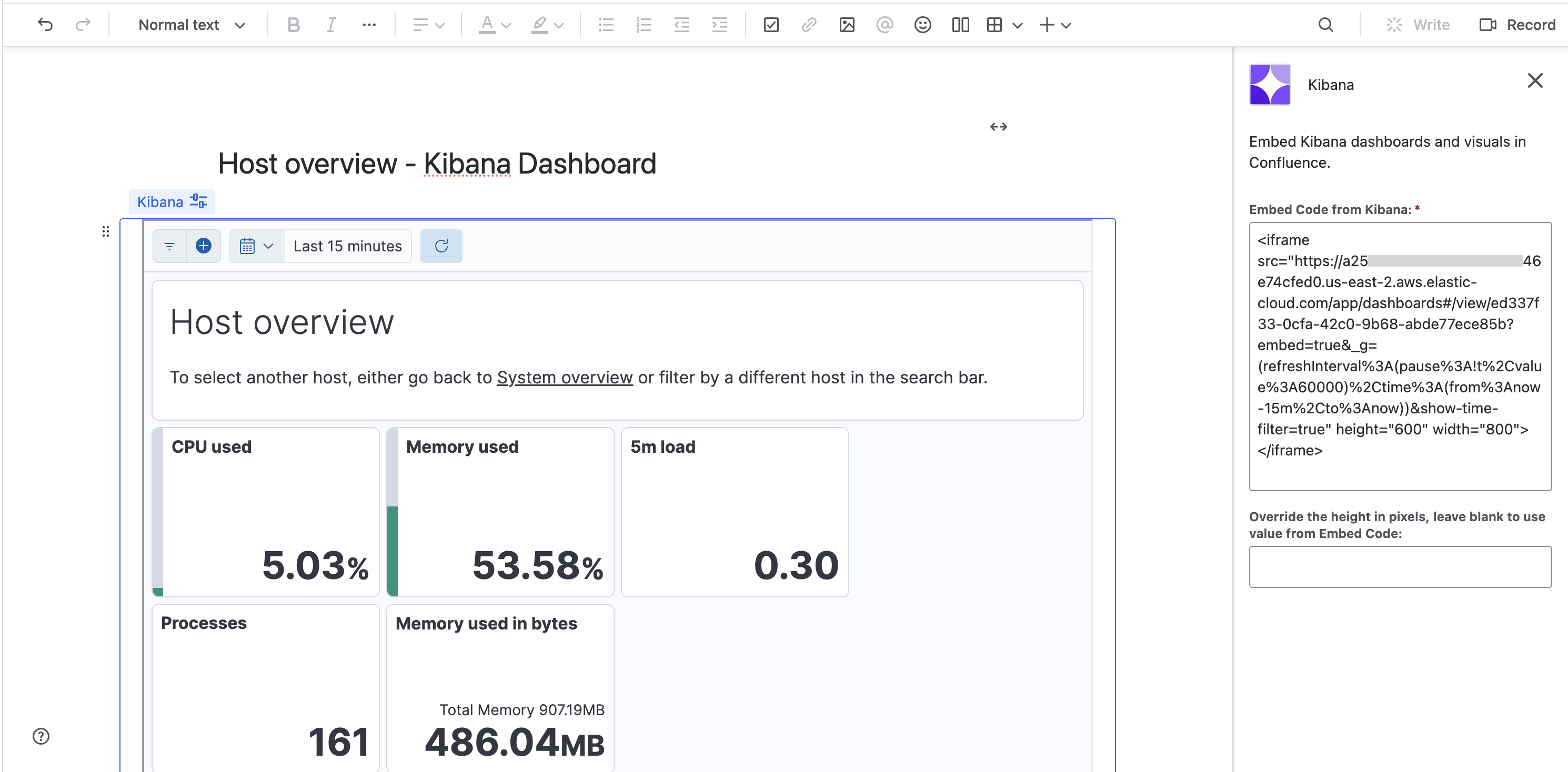 Configuring Kibana Macro